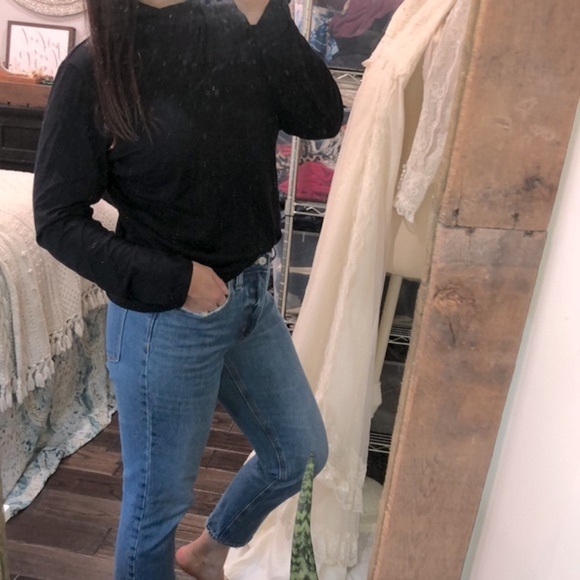 Stylus black knit turtleneck top size large - Picture 2 of 6